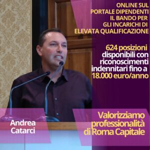 Incarichi elevate qualifcazione Catarci Roma